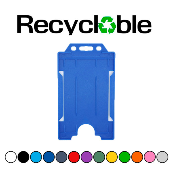 reciclabe vertical para una tarjeta